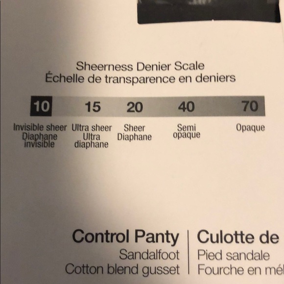 Secret Collection Invisible Sheer Pantyhose - Picture 9 of 11